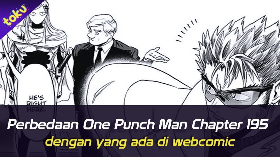 Perbedaan One Punch Man Chapter 195 dengan yang ada di Webcomic . Foto: Toku