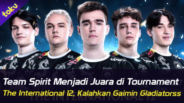 Team Spirit Menjadi Juara di Tournament The International 12, Kalahkan Gaimin Gladiatorss!. Foto: Toku