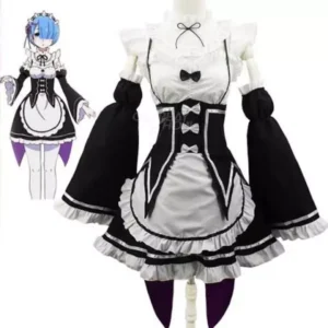 CC-66 dress re:zero ram rem maid costume cosplay